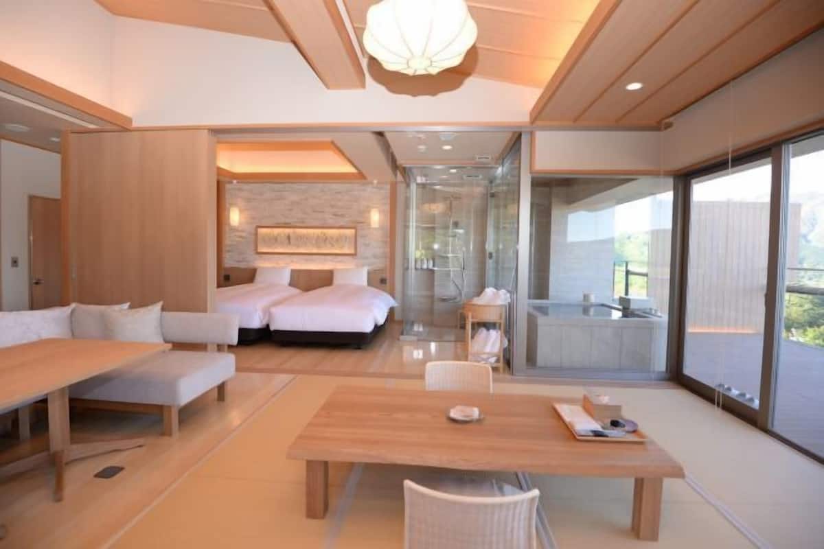 1 chambre, literie de qualité, couette en duvet, coffre-fort