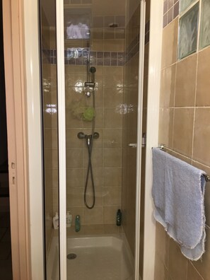 Shower, hair dryer