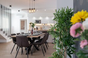 Villa, Multiple Beds | Private kitchen | Fridge, microwave, oven, stovetop - New Luxury Modern Four-bedroom Villa With Pool (Kastela)