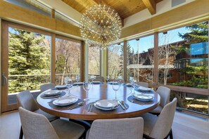 Dining - Luxury Golf Course Home by InvitedHome | Hike/Bike, Hot Tub, Balcony, Fireplace (Vail)