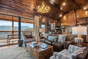 Smart TV, fireplace, video games