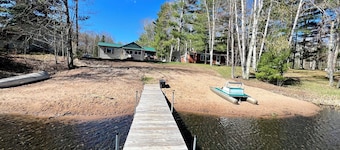 Waterfront Cabin w/ Private Dock & Outdoor Bar near Munising/Manistique