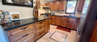 Waterfront Cabin w/ Private Dock & Outdoor Bar near Munising/Manistique