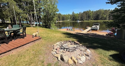 Waterfront Cabin w/ Private Dock & Outdoor Bar near Munising/Manistique