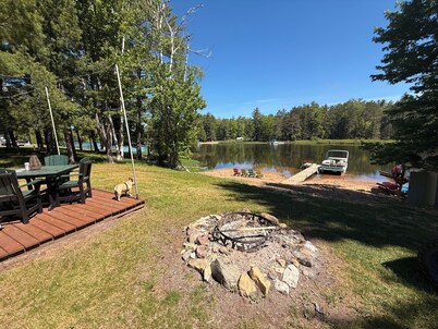 Waterfront Cabin w/ Private Dock & Outdoor Bar near Munising/Manistique