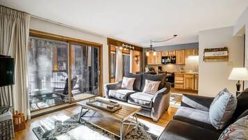 TV, fireplace, DVD player