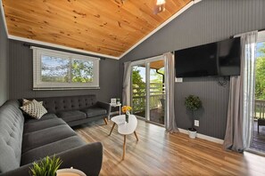 TV, bøker og stereoanlegg