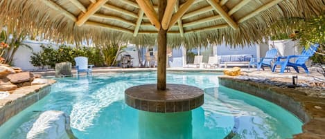 屋外プール、温水プール