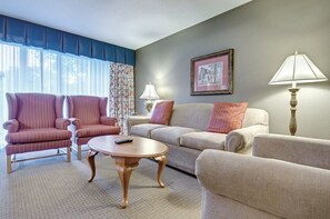 TV, DVD player, ping pong