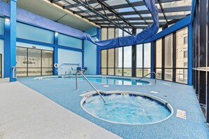 Indoor pool, outdoor pool