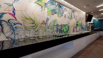 Breakfast, lunch, dinner served; pool views