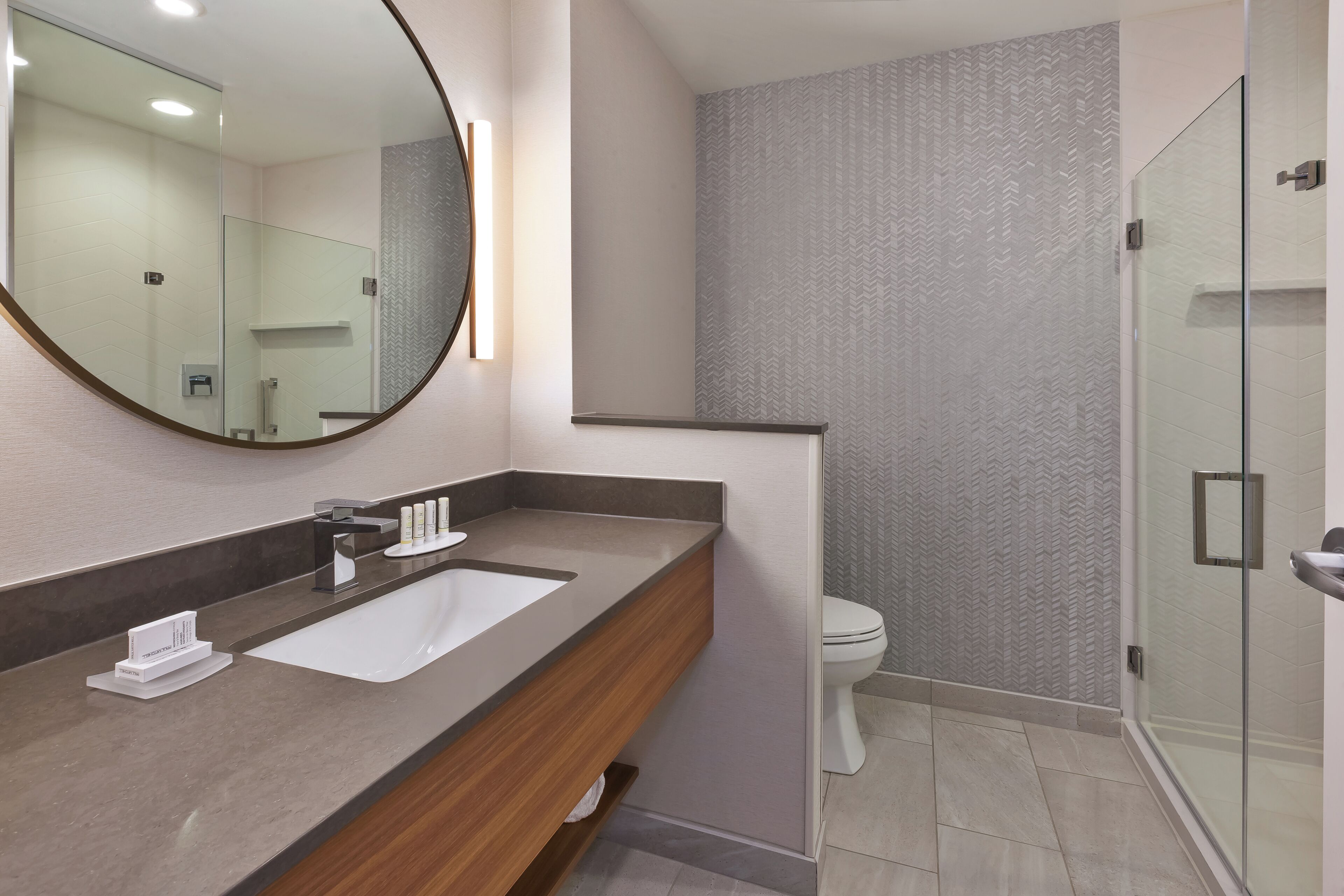 suite, 1 king bed with sofa bed | bathroom | hair dryer, towels