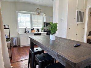 Fridge, microwave, oven, stovetop - Beautifully Restored Historic Gold Home 7 mins FQ! (New Orleans)