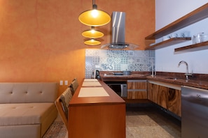 Mini-fridge, electric kettle