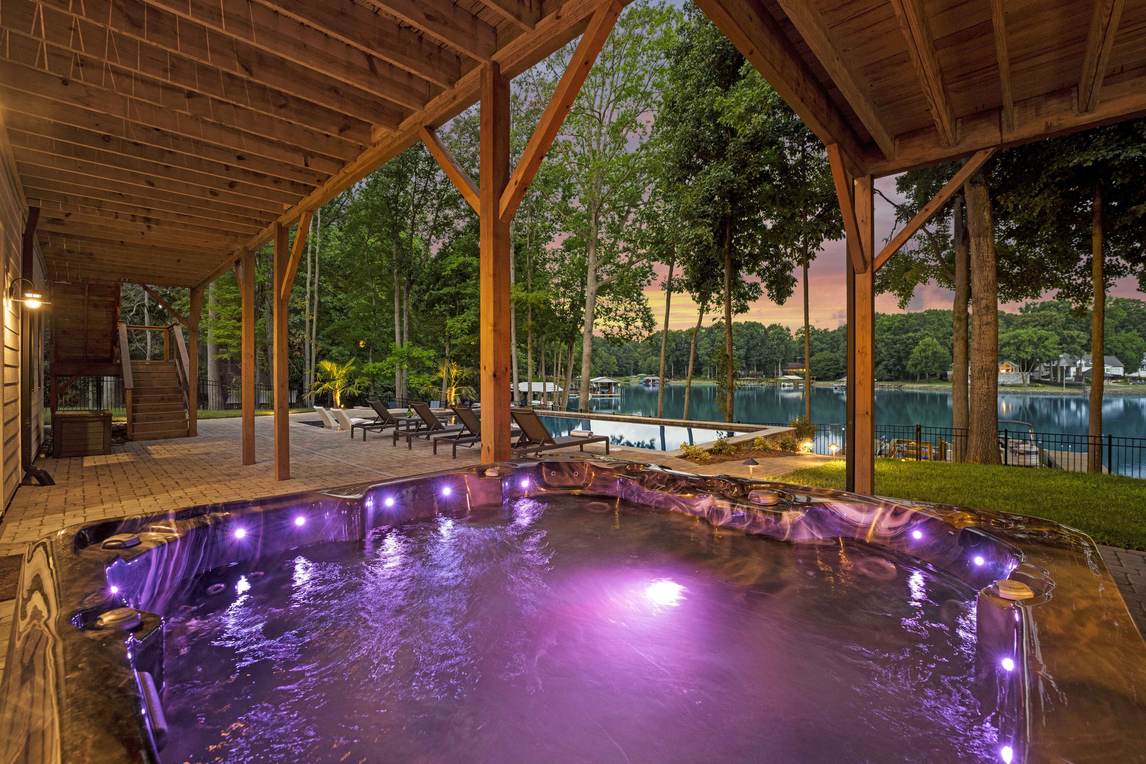 A heated pool