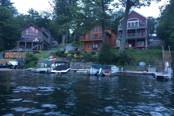 View of our dock from the lake.