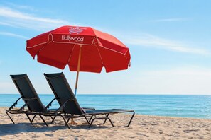 On the beach