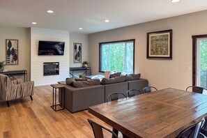 TV, fireplace, offices - Walk to Gull Lake! Spacious Family Home w/ Deck (Nisswa)
