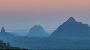 A mountain landscape with multiple peaks. - Luxury Accommodation - Harris (Montville)