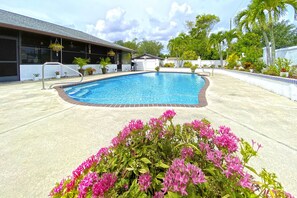 A heated pool