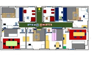 Floor plan - B-New Appart./Studio 1p SOUTH, for 2-4-6 persons, 700 m from cable car AOSTA-PILA (Valle d'Aosta)
