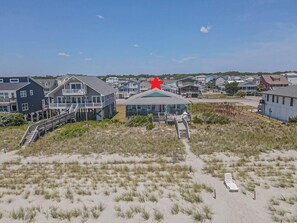 Exterior - Experience oceanfront luxury at Salty Paradise, a spacious 4-bedroom home in Holden Beach. (Holden Beach)