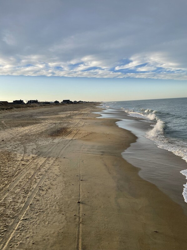 Beach nearby, sun-loungers