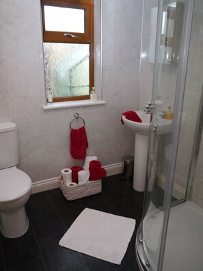 Douche, serviettes fournies