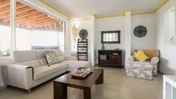 Smart-TV, Bücher, Stereoanlage, Arbeitsbereiche