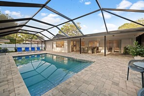 屋外プール、温水プール