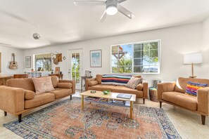 Smart TV, books, music library, offices