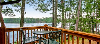 Waterfront cabin with Plum Lake views, private dock, beach access & kayaks