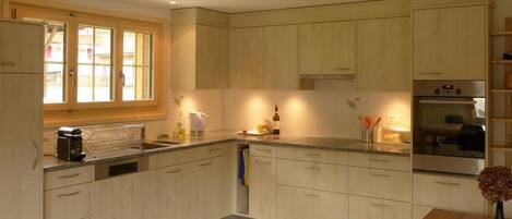 Kjøleskap, oppvaskmaskin og kjøkkenutstyr