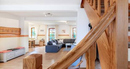 Nr.2 / 4 Zimmer Ferienwohnung mit Kamin, Terrasse, Garten - Ostsee Bauernhof