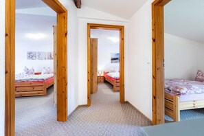 3 camere, culla da viaggio, Wi-Fi, lenzuola