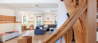 Nr. 2 - 4 Zimmer Ferienwohnung mit Kamin, Terrasse, Garten - Ostsee Bauernhof Schwalbennest OFC 15