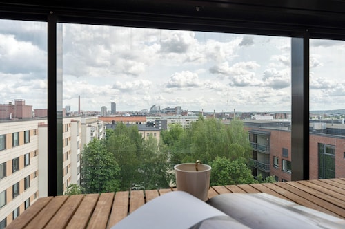 Stunning Views 1BR Home with Sauna and Balcony