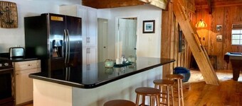 Rustic newly remodeled River House on working fish house property . Gulf access