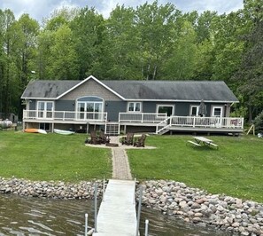 Terrace/patio - The Musky Cabin on the Big Eau Pleine Reservoir! (Auburndale)