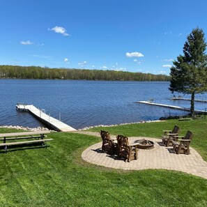 Outdoor dining - The Musky Cabin on the Big Eau Pleine Reservoir! (Auburndale)