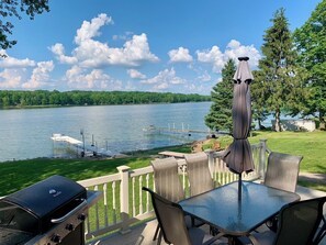 Outdoor dining - The Musky Cabin on the Big Eau Pleine Reservoir! (Auburndale)