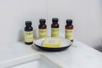 Bathroom amenities at UPSUN HOTEL