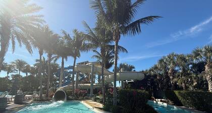 Great reviews,Brand new,waterfront,heated pool, hot tub & beach access -14 pple