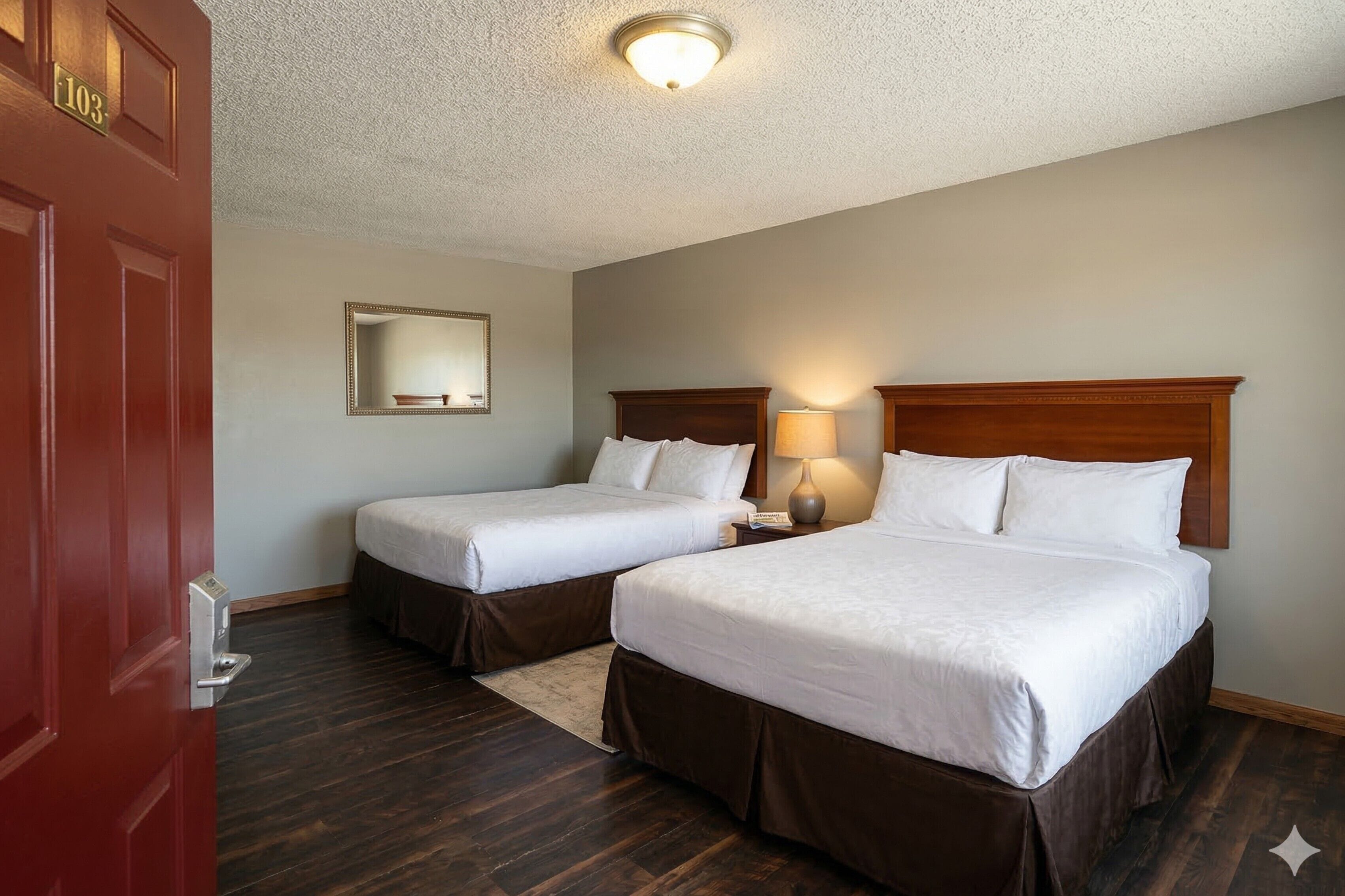 デスク、WiFi (無料)、ベッドシーツ