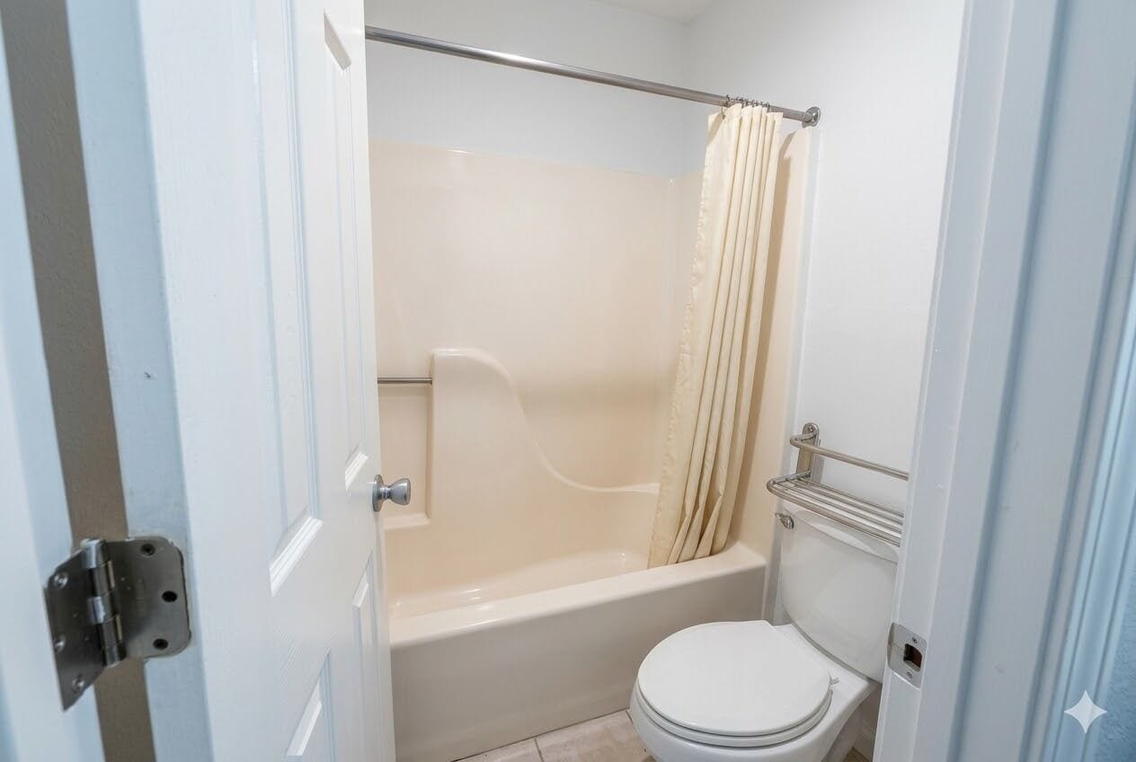 Free toiletries, hair dryer, towels