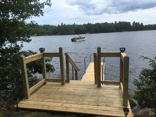 Waterfront home on Forest Lake in Gray, Maine. Perfect for 1 or 2 couples.
