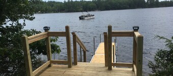 Waterfront home on Forest Lake in Gray, Maine. Perfect for 1 or 2 couples.