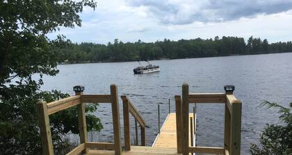 Waterfront home on Forest Lake in Gray, Maine. Perfect for 1 or 2 couples.