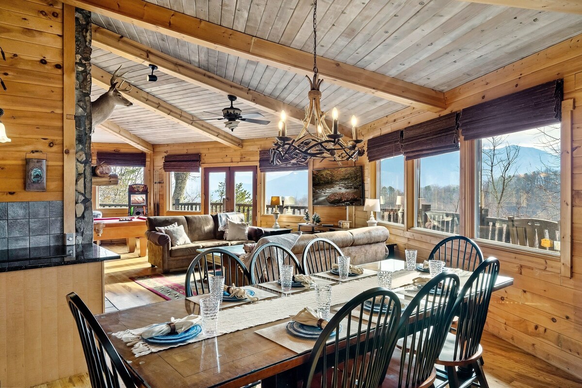 Photo 52 of Four ensuites, VIEWS, Mountainside cabin, Christmas decor, close to Ober