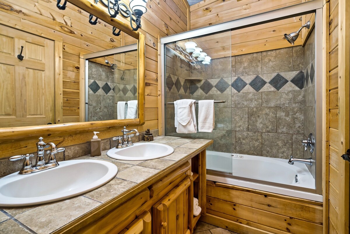 Photo 67 of Four ensuites, VIEWS, Mountainside cabin, Christmas decor, close to Ober